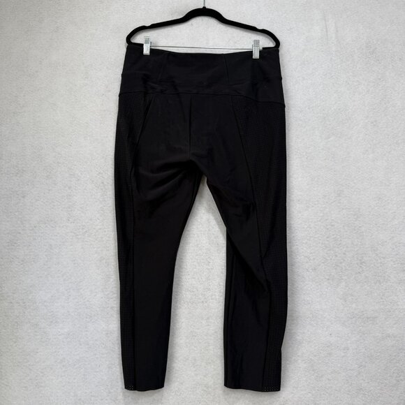 Athleta Leggings Womens Large High Rise Perforated Zipper Pockets S405925-00 - Picture 8 of 11